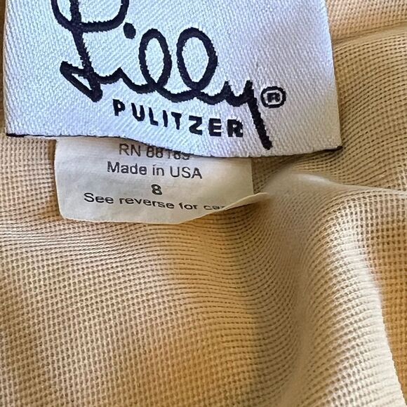 Lilly Pulitzer Vintage Bathing Suit Bahama Sunshine Cuba Libra Print Sz Womens 8 - Picture 6 of 6